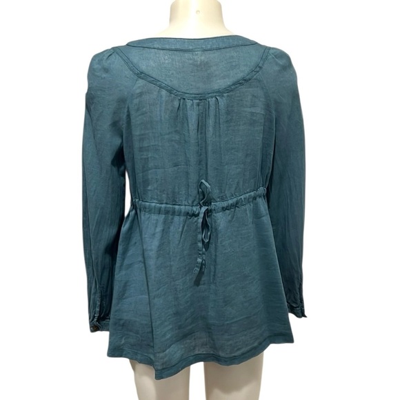 We the free teal linen blend long sleeve button down
Peasant top XS - Picture 2 of 9